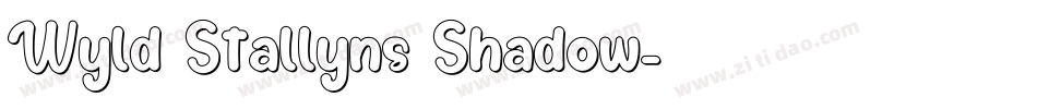 Wyld Stallyns Shadow字体转换
